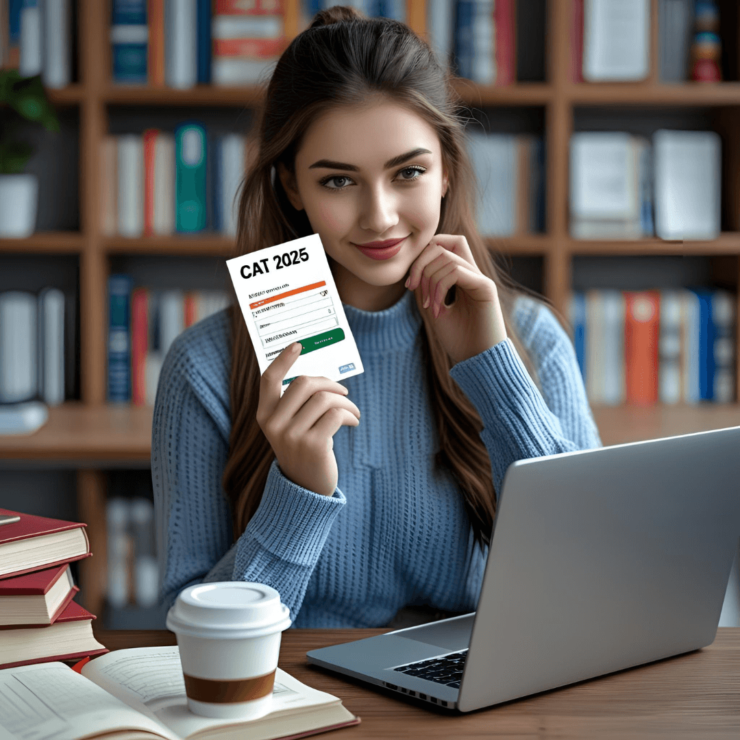 cat-2025-notification.png CAT 2025 notification released – student checking IIM CAT exam update on laptop.