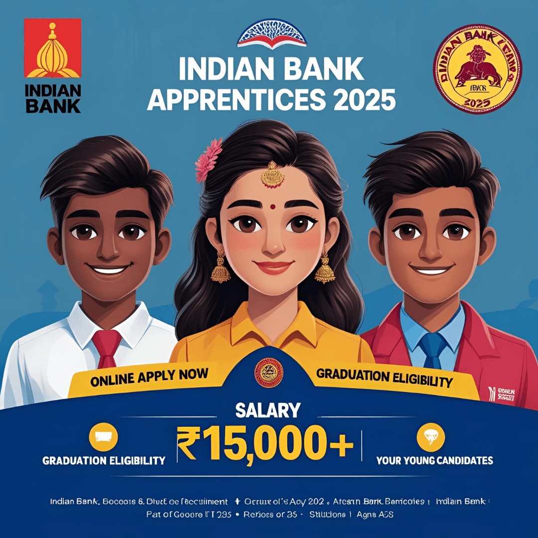 indian-bank-apprentices-2025.jpg Indian Bank Apprentices Recruitment 2025 β Online Apply for 1500 Vacancies