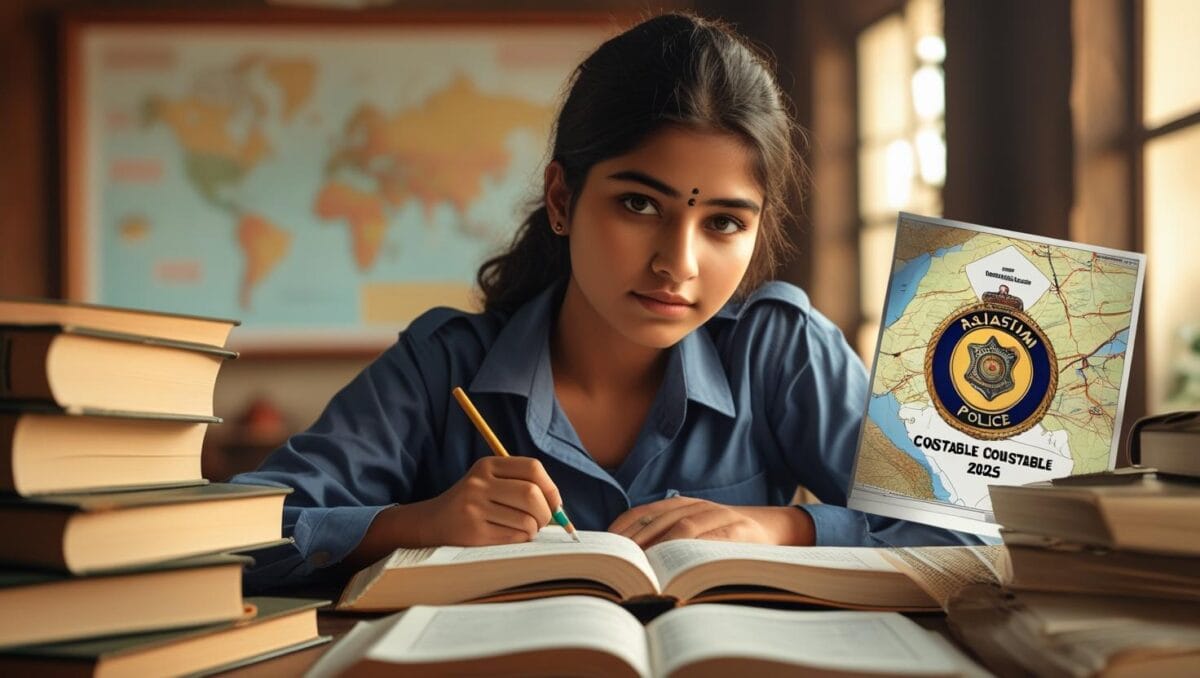 rajasthan-police-constable-syllabus-2025.jpg Candidate preparing Rajasthan Police Constable Syllabus 2025 with books, notes, and exam pattern chart.