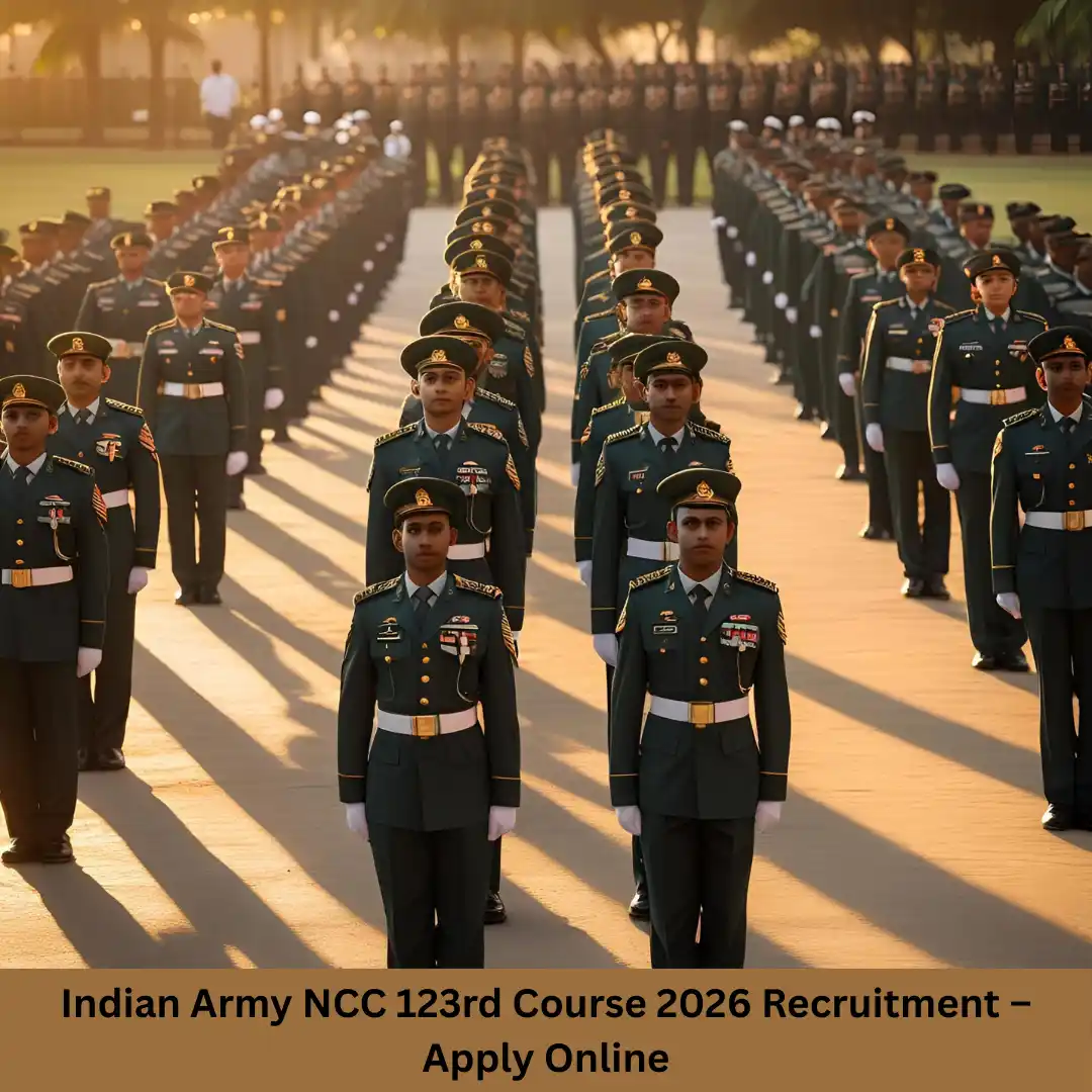 Indian Army NCC 123rd Course 2026 Indian Army NCC 123rd Course April 2026 recruitment training at OTA Chennai.