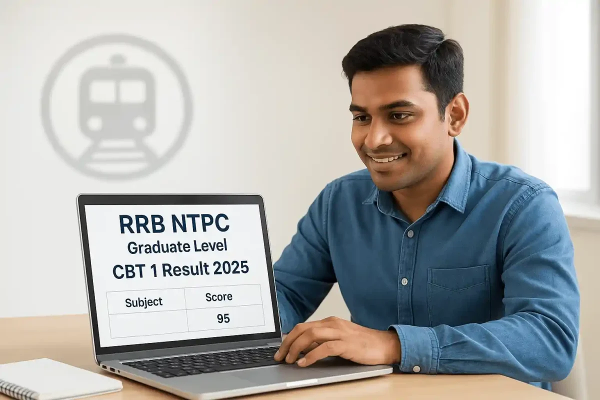 RRB NTPC Graduate Level CBT 1 Result 2025 scorecard download on official website