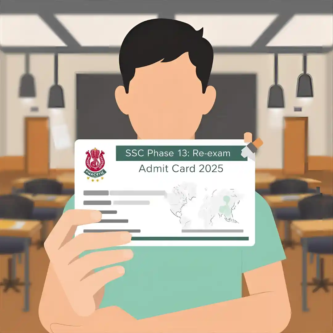 SSC Phase 13 Re-Exam Admit Card 2025 SSC Phase 13 Re-Exam Admit Card 2025 Download – Hall Ticket Released on 26 August