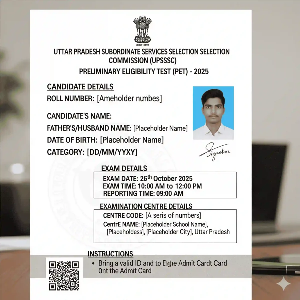 UPSSSC PET Admit Card 2025 UPSSSC PET Admit Card 2025 Download – Hall Ticket for Preliminary Eligibility Test on 6 & 7 September 2025