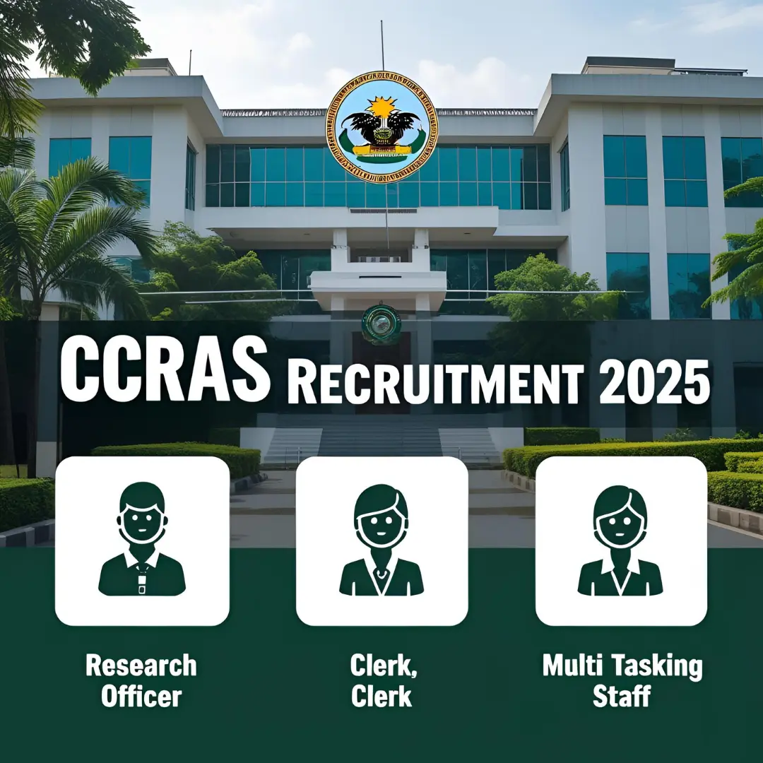 ccras-group-a-b-c-recruitment-2025 CCRAS Group A B C Recruitment 2025 official notification and application online