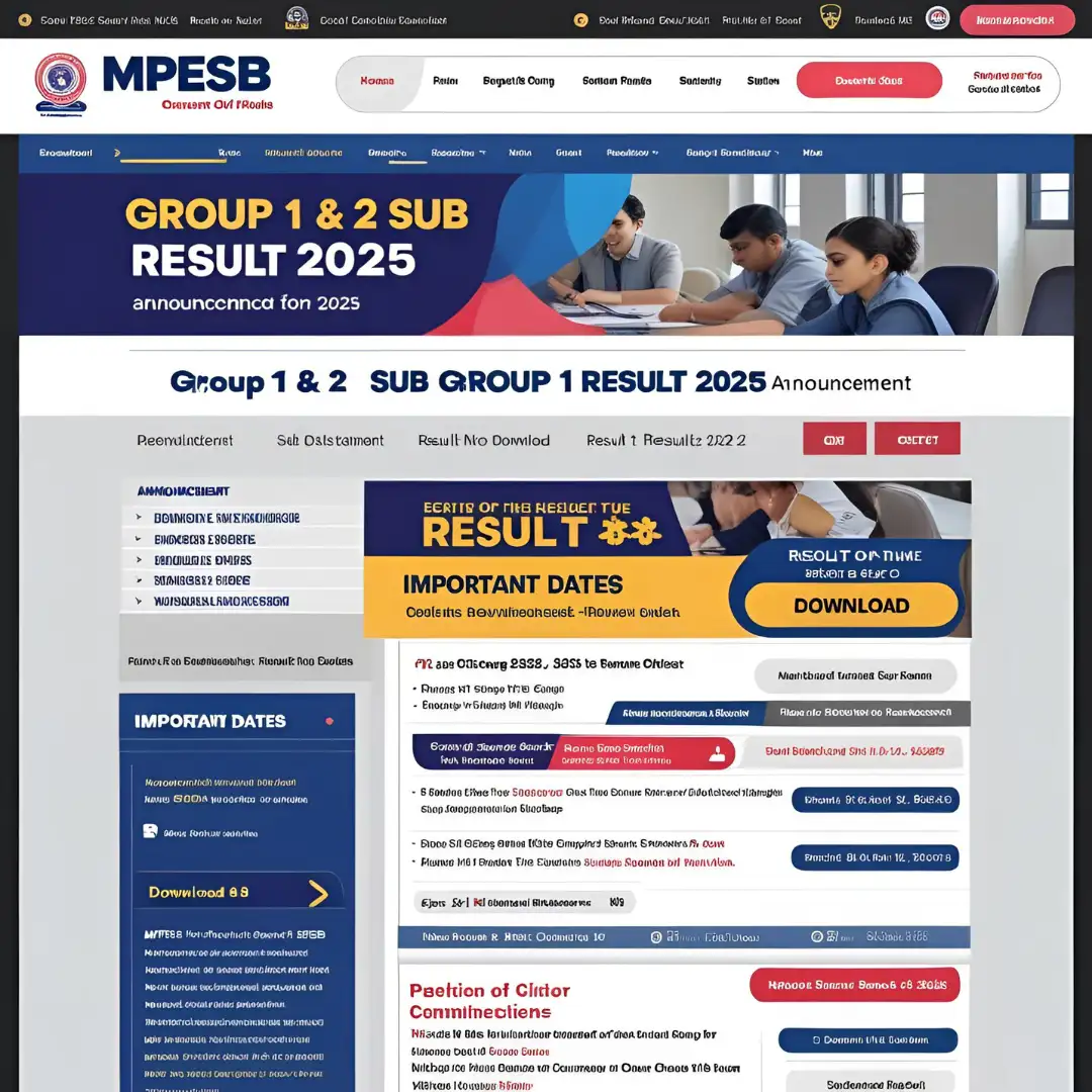 mpesb-group-1-and-group-2-result-2025 MPESB Group 1 and Group 2 Result 2025 declared – Check important dates and download link