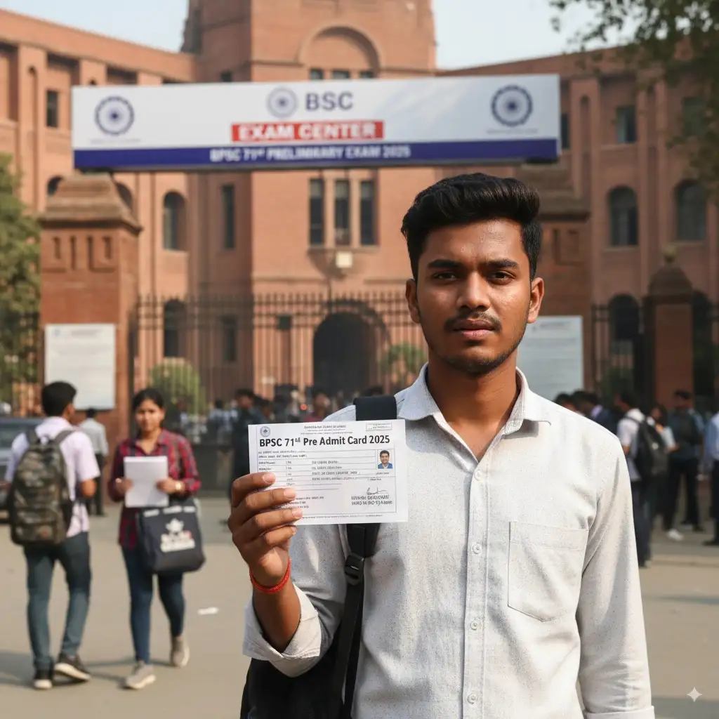 BPSC 71st Pre Admit Card 2025 BPSC 71st Pre Admit Card 2025 Download โ Check Exam Date & City