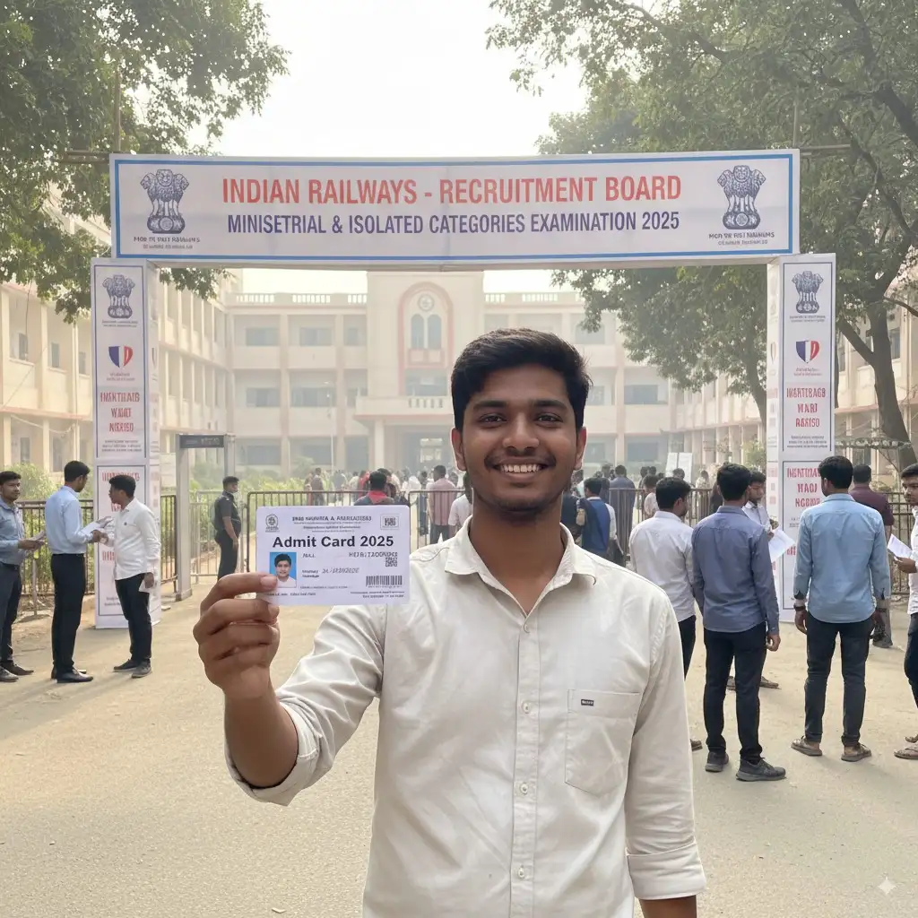 RRB Ministerial Admit Card 2025 RRB Ministerial and Isolated Categories Admit Card 2025 download link.