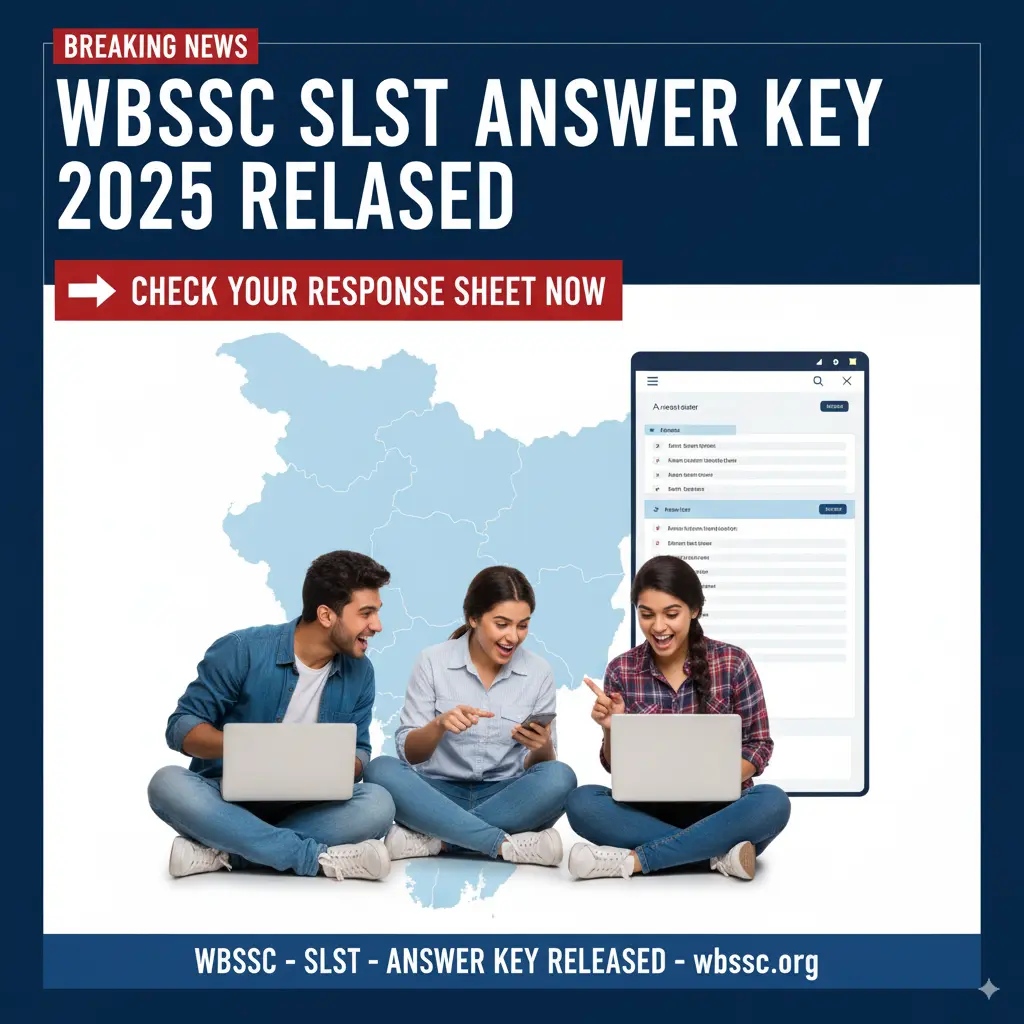 WBSSC SLST Answer Key 2025 Breaking News – Download Assistant Teacher Response Sheet and Raise Objections Online